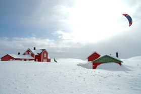 Matt Blanchard-snowkite en Norvege 2006