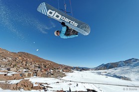 snowkite: Johann Civel - Oukaimeden - Maroc