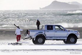 Jérome Josserand et Guillaume Chastagnol - snowkite en Islande