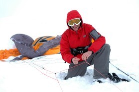 Ralf Groesel-snowkite en Norvege 2006