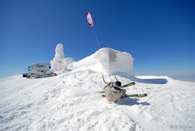 fabio ingrosso - snowkite en Grece - kaimaktsalan