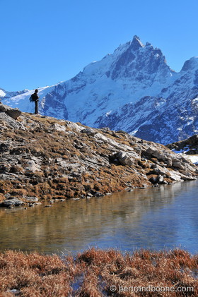 Lac Lérié et massif de la Meije - Hautes Alpes - France