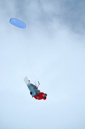 Ralf Groesel-snowkite en Norvege 2006