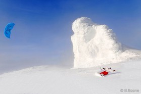 Jérome Josserand - snowkite en Islande