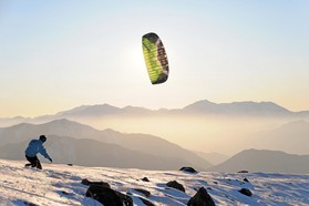 snowkite: Johann Civel - Oukaimeden - Maroc