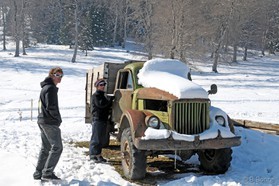 Etienne Lhote et Johann Civel - snowkite en Georgie