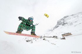 Romain Luppi - Simplon pass - snowkite en Suisse