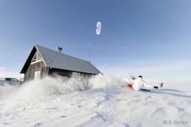 Jérome Josserand - snowkite en Islande