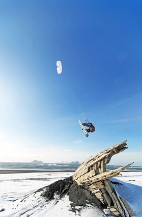 Guillaume Chastagnol - snowkite en Islande