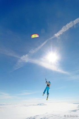 Fabio Ingrosso - snowkite en Macedonia - Popova Shapka