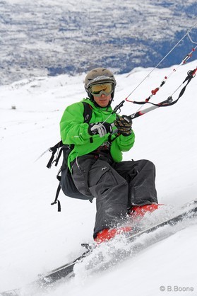Johann Civel - snowkite au Liban