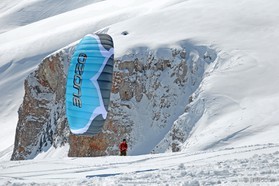 Fred Contat - snowkite en Macedonia - Popova Shapka