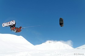 Etienne Lhote - snowkite a Gudauri - Georgie