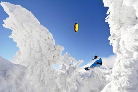 Johann Civel - Snowkite en Bosnie - Jahorina