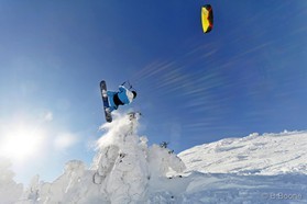 Johann Civel - Snowkite en Bosnie - Jahorina