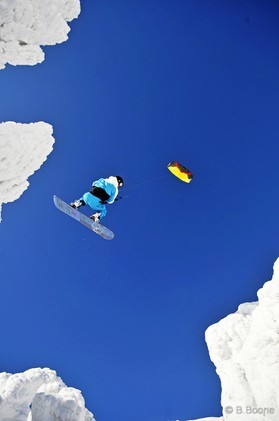 Johann Civel - Snowkite en Bosnie - Jahorina