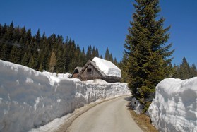 snowkite en Slovénie