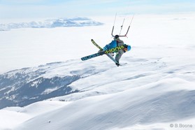 Fabio Ingrosso - snowkite en Macedonia - Popova Shapka