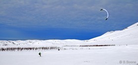 Johann Civel - snowkite au Liban