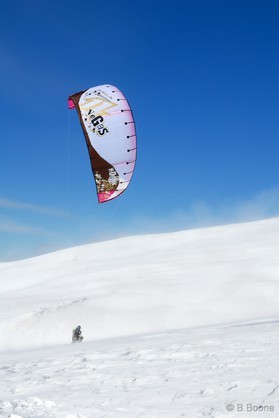 fabio ingrosso - snowkite en Grece - kaimaktsalan