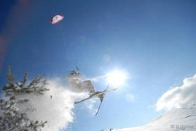 fabio ingrosso - snowkite en Grece - kaimaktsalan