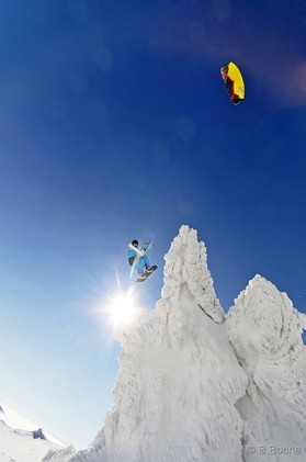 Johann Civel - Snowkite en Bosnie - Jahorina