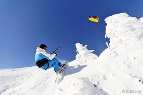 Johann Civel - Snowkite en Bosnie - Jahorina