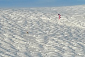 fabio ingrosso - snowkite en Grece - kaimaktsalan