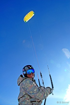 fabio ingrosso - snowkite en Grece - kaimaktsalan