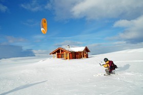Pascal Joubert-snowkite en Norvege 2006