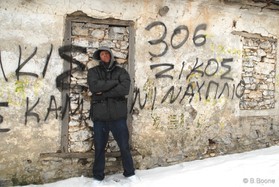 fabio ingrosso - snowkite en Grece - kaimaktsalan