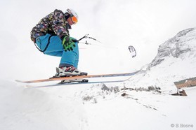 Fabio Ingrosso - simplon pass - snowkite en Suisse