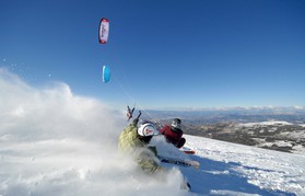 snowkite en sierra nevada (espagne) - j.josserand et f.ingrosso