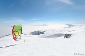 Fabio Ingrosso - snowkite en Macedonia - Popova Shapka