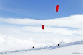 Guillaume Chastagnol et Jérome Josserand - Snowkite a Ercyes en Turquie