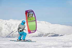 Fabio Ingrosso - snowkite en Macedonia - Popova Shapka