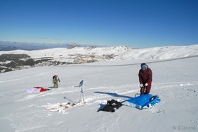 snowkite en sierra nevada (espagne) - j.josserand et f.ingrosso