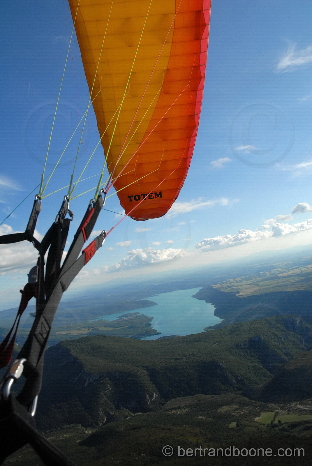 parapente dans le verdon
