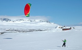 Matt Blanchard-snowkite en Norvege 2006