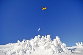 Johann Civel - Snowkite en Bosnie - Jahorina