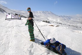 Romain Luppi - snowkite au Liban