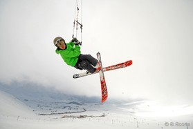 Johann Civel - snowkite au Liban
