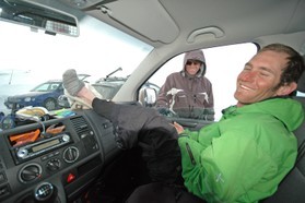 Matt Blanchard-snowkite en Norvege 2006