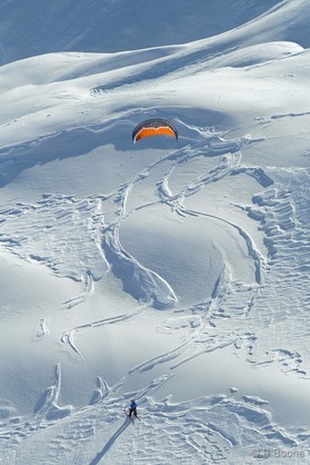 snowkite en Slovénie -Vogel - johann Civel