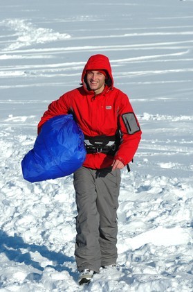 Ralf Groesel-snowkite en Norvege 2006