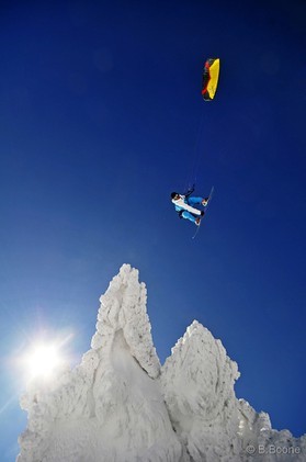 Johann Civel - Snowkite en Bosnie - Jahorina