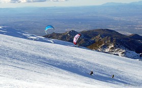snowkite en sierra nevada (espagne) - j.josserand et f.ingrosso