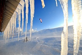 fabio ingrosso - snowkite en Grece - kaimaktsalan