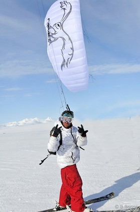 Jérome Josserand - snowkite en Islande