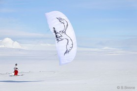 Jérome Josserand - snowkite en Islande